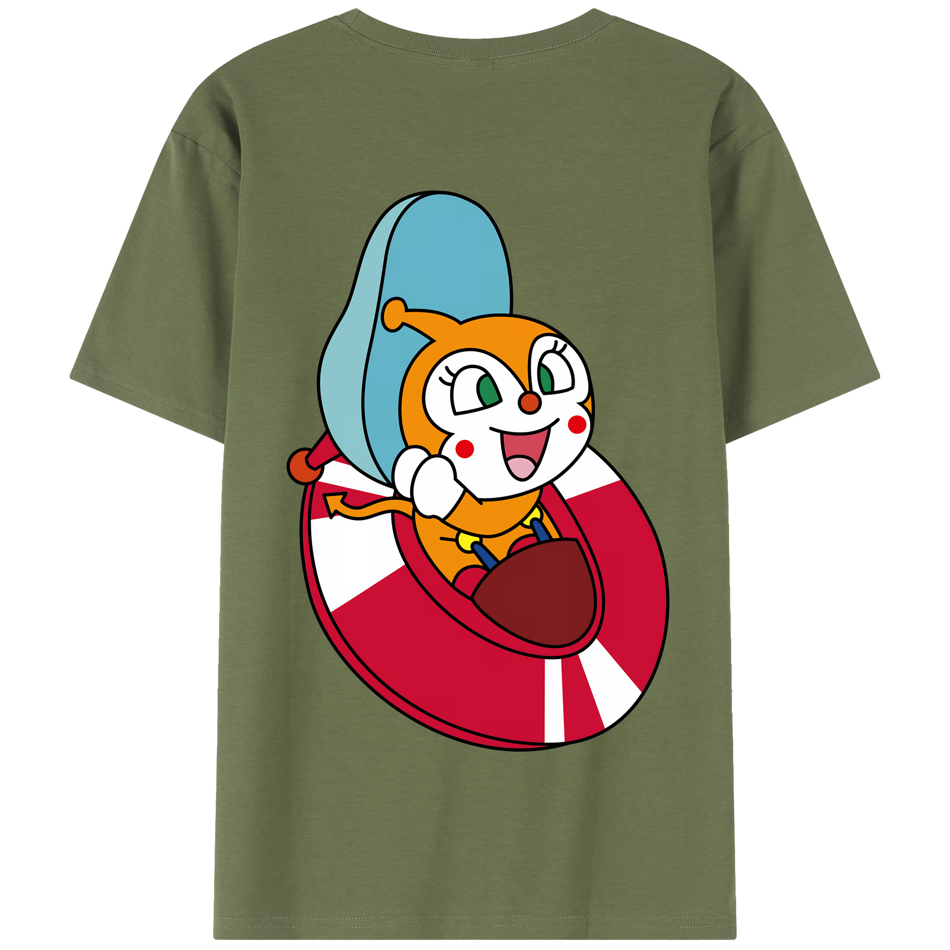 （画像用） アンパンマン Anpanman 綿100％半袖Tシャツ（背面プリント）